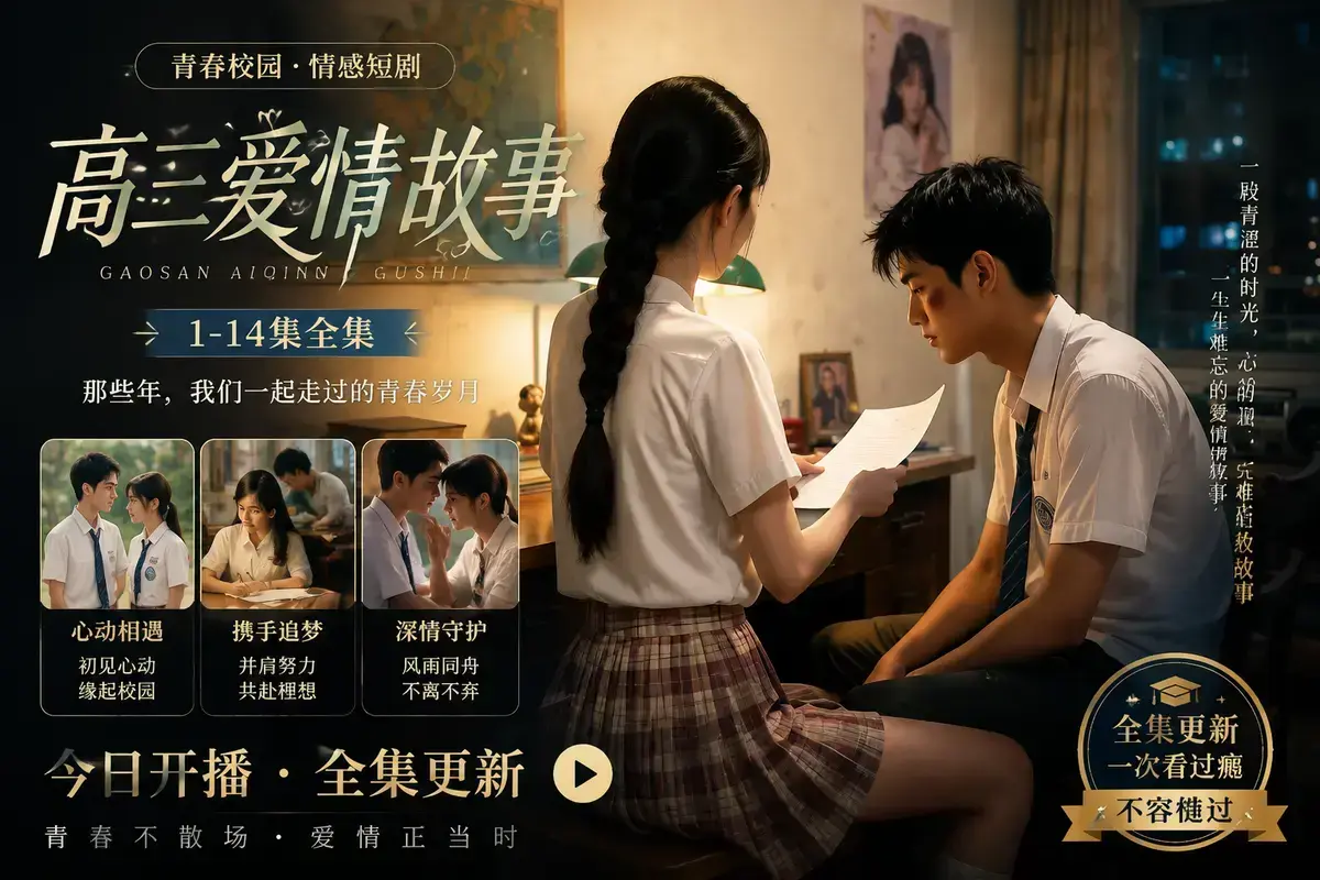 《AI短剧：B中爱情故事》全集免费看_相识篇_暗恋篇_4K超清未删减版_夸克网盘极速秒存_极光影院在线播放